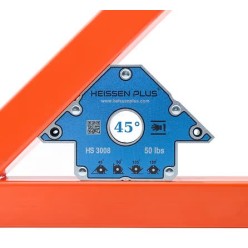 Manyetik Gönye Açılı Mıknatıslı Heissen Plus 45° 90° 135° 180° (HS 3008)