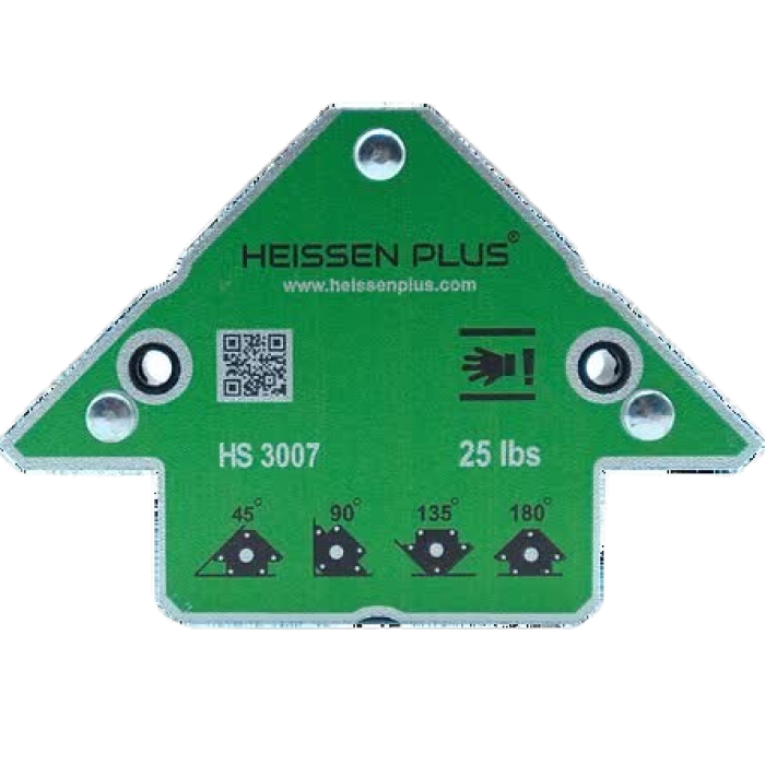 Manyetik Gönye Açılı Mıknatıslı Heissen Plus 45°  90°  135°  180° (HS 3007)