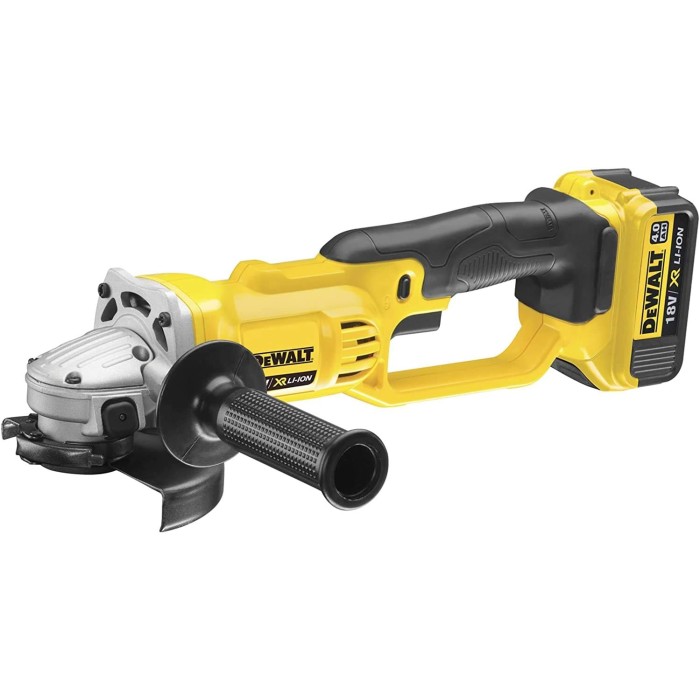 Dewalt DCG412M2-QW Şarjlı Avuç Taşlama 18V/4.0 Ah Li-Ion Çift Akü